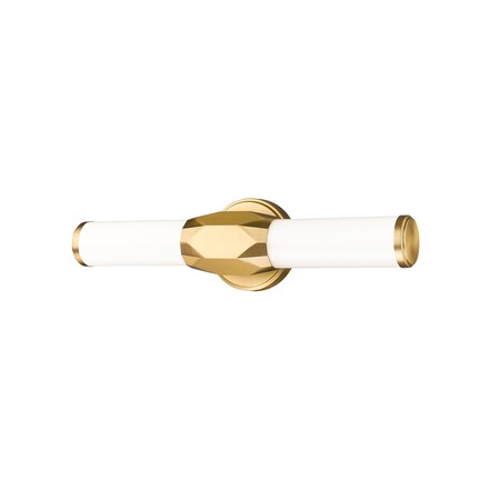 Z-Lite Cooper Vanity, 1-Light, 18 In.W x 4 In.L x 4.75 In.H, Modern Gold/Frosted 1010-18W-MGLD-LED